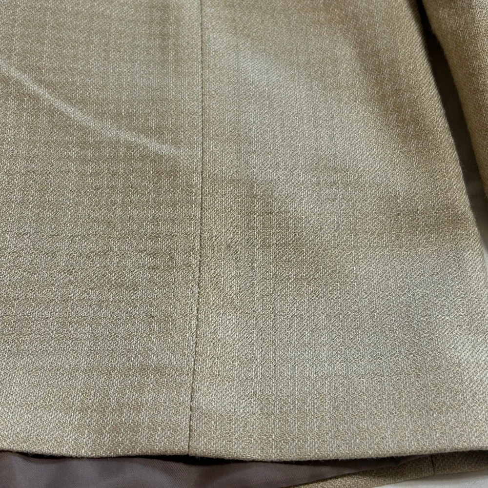 Franco Uomo Mens Tan Three Button Blazer Sport Coat Jacket 45R